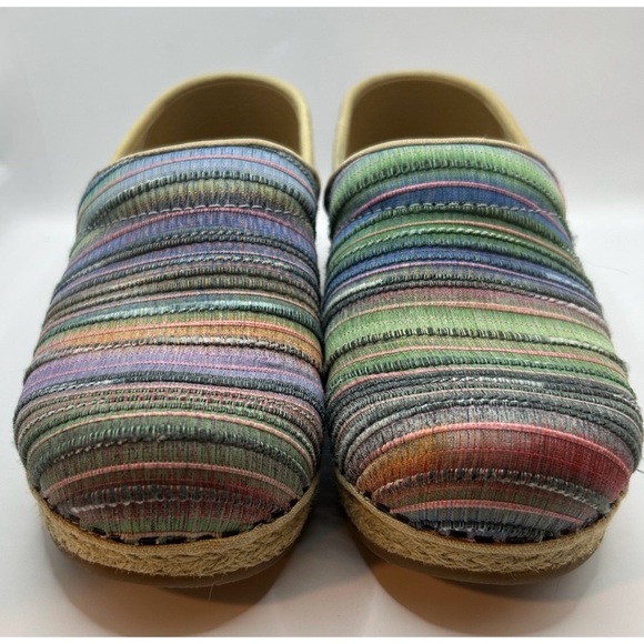 Dansko Jute Pro Weave Artisan Striped Espadrille Clog (68% OFF) - Picture 2 of 5